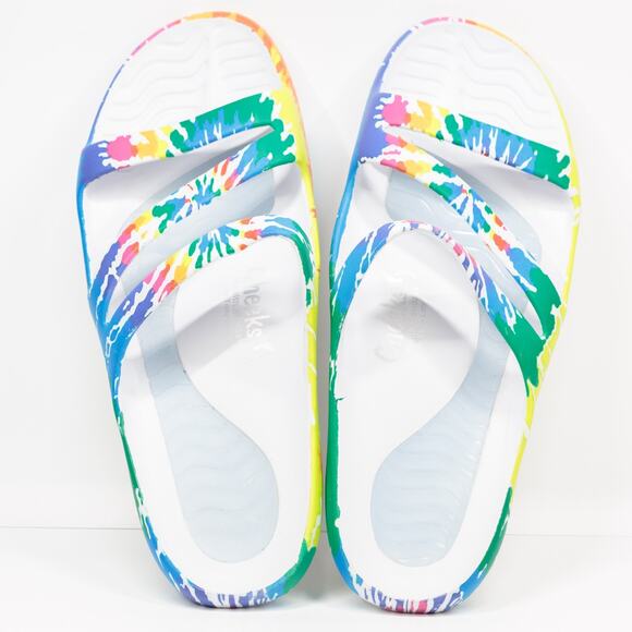 CHEEKS By Tony Little Rainbow Slide Health Sandals Gel Comfort Water Friendly 12 - Picture 4 of 8